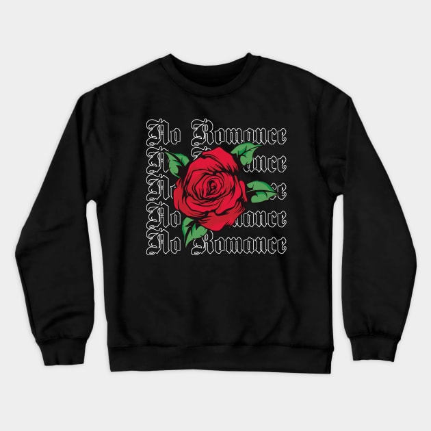 Aesthetic Rose Romance Grunge Aesthetic Clothing Crewneck Sweatshirt by wbdesignz